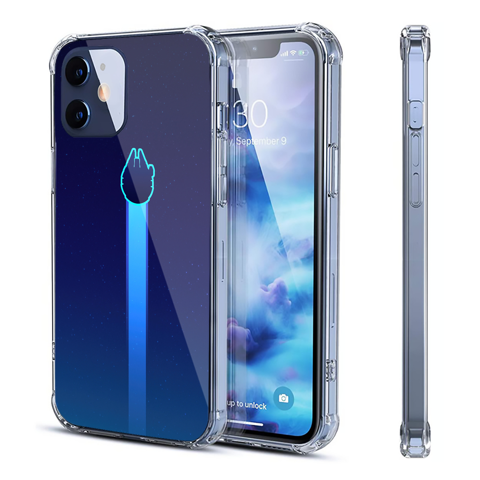（画像用） スター・ウォーズ Star Wars 【iPhone 12シリーズ対応】透明スマホケース（クリアソフトケース）